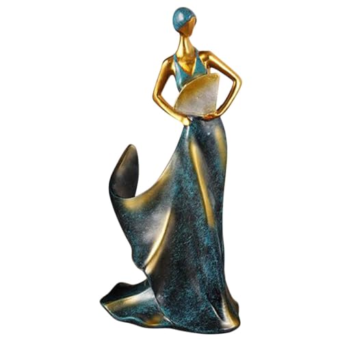 Toyvian Elegantes Weinregal Lady Statue aus Robustem Resin Dekorativer Flaschenhalter mit Geschwungenen Linien für Innenräume für Küche Bar Party und Stilvolle Weinpräsentation von Toyvian