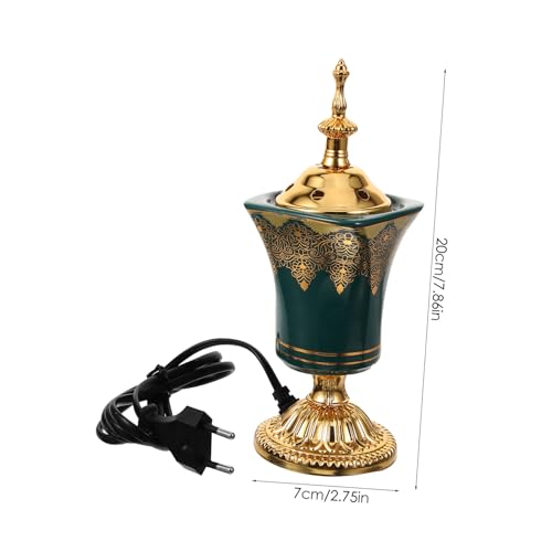 Toyvian Elektrischer Aromabrenner aus Keramik und Metall Arabisches Design Kompakt und Stabil Dekoratives Räuchergefäß für Büro und Zuhause für Aromatherapie und Entspannende Raumluft Toyvian Elektrischer Aromabrenner aus Keramik und Metall Arabisches Design Kompakt und Stabil Dekoratives Räuchergefäß für Büro und Zuhause für Aromatherapie und Entspannende Raumluft von Toyvian