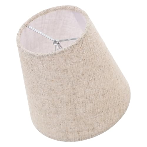 Toyvian Ersatzschirm für Tisch Stehlampe Leinenoptik Stoff lampenschirm Clip Variante Weiches Licht für Wohnzimmer und Schlafzimmer Langlebige Textil abdeckung von Toyvian