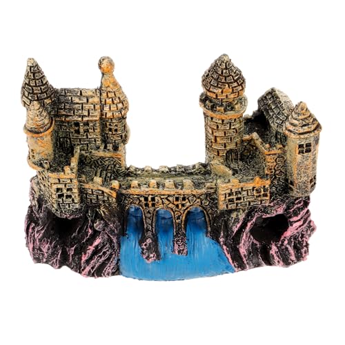 Toyvian Europäisches Mini Schloss Ornament aus Sicherem Resin Langlebiges Fisch Habitat für Aquarien Lebendige Gestaltung für Kampffische Gelbe Farbvariante Toyvian Europäisches Mini Schloss Ornament aus Sicherem Resin Langlebiges Fisch Habitat für Aquarien Lebendige Gestaltung für Kampffische Gelbe Farbvariante von Toyvian