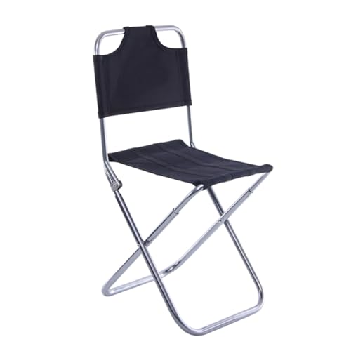Toyvian Faltstuhl Für Angeln Und Outdoor Tragbarer Leichter Klappstuhl Mit Rückenlehne Aus Aluminiumlegierung Für Camping Garten Reisen von Toyvian