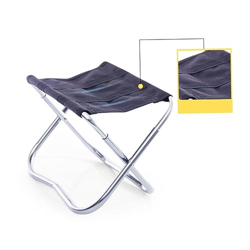 Toyvian Faltbarer Campingstuhl Aluminiumlegierung Tragbarer Anglerhocker für Outdoor Aktivitäten und Kompakt für Angeln BBQ und Reisen von Toyvian