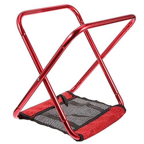 Toyvian Faltbarer Campingstuhl Tragbarer Klappstuhl für Outdoor Aktivitäten und Kompakt zum Angeln Reisen für Festivals Robuste Stahlkonstruktion Platzsparend von Toyvian