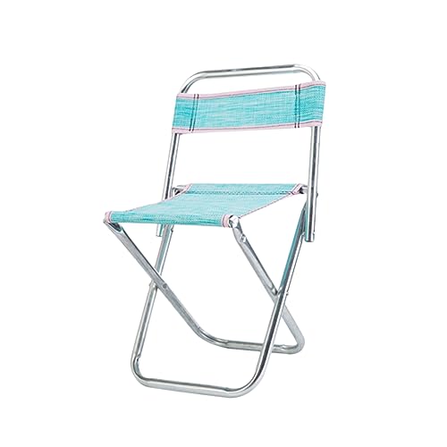 Toyvian Faltbarer Campingstuhl Tragbarer Klappstuhl mit Rückenlehne für Angeln Reisen und Outdoor Aktivitäten Robuster Mesh Zufälliger von Toyvian
