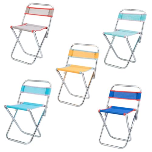Toyvian Faltbarer Campingstuhl mit Rückenlehne aus Edelstahl Ultraleichter Tragbarer Klappstuhl für Angeln Wandern und Outdoor Aktivitäten Stabiles Mesh Sitzdesign Farbe Zufällige Farbe Toyvian Faltbarer Campingstuhl mit Rückenlehne aus Edelstahl Ultraleichter Tragbarer Klappstuhl für Angeln Wandern und Outdoor Aktivitäten Stabiles Mesh Sitzdesign Farbe Zufällige Farbe von Toyvian