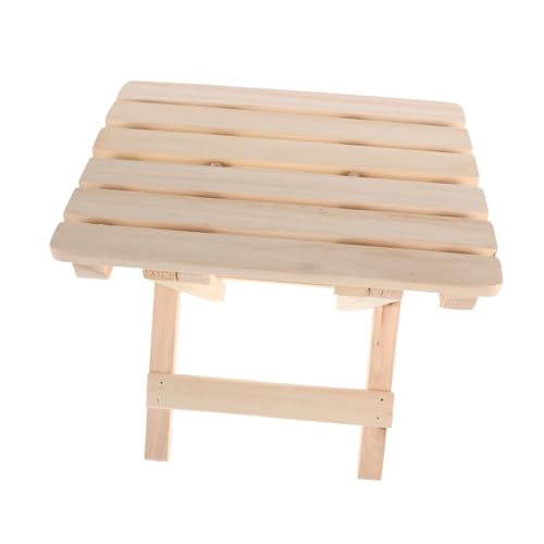 Toyvian Faltbarer Holzschemel Tragbare Dusche Sitzbank für Badezimmer Spa Sauna Camping und Outdoor Aktivitäten und Minimalistisches Design Einfach zu Verstauen von Toyvian