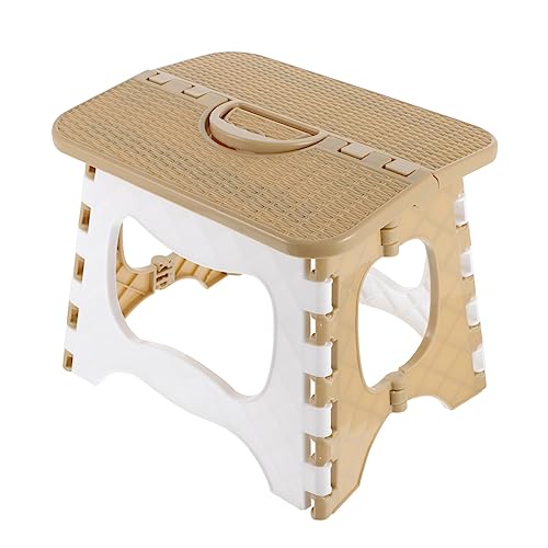 Toyvian Faltbarer Mini Hocker Kunststoff Tragbarer Klappstuhl für Outdoor Angeln Garten und Küche für Camping Reisen und Zuhause Kaffee von Toyvian