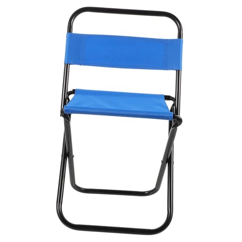 Toyvian Faltbarer Outdoor Klappstuhl Leicht und Campingstuhl Klein Kompakt Tragbar für Angeln Strand Garten Wandern und Picknick in Blau Toyvian Faltbarer Outdoor Klappstuhl Leicht und Campingstuhl Klein Kompakt Tragbar für Angeln Strand Garten Wandern und Picknick in Blau von Toyvian