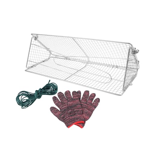 Toyvian Faltbarer Sand Sifter für Strandreinigung Robuste für Hummer und Süßwasserfische Mit Seil und Handschuhen Effiziente Müllaufnahme für Körpergrößen von Toyvian