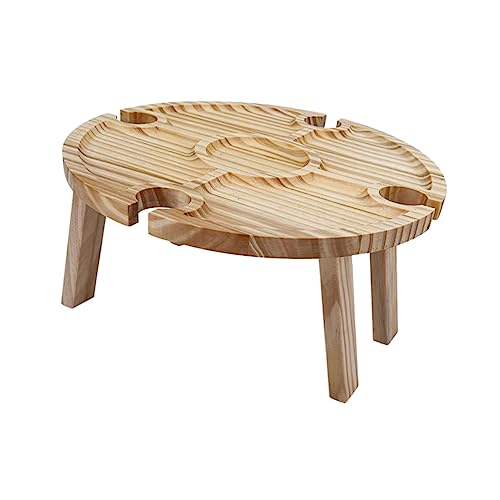 Toyvian Faltbarer Strandtisch Holz Tragbarer Picknicktisch mit Flaschenregal für Camping Garten und Outdoor Aktivitäten und Kompakt zu Transportieren Toyvian Faltbarer Strandtisch Holz Tragbarer Picknicktisch mit Flaschenregal für Camping Garten und Outdoor Aktivitäten und Kompakt zu Transportieren von Toyvian
