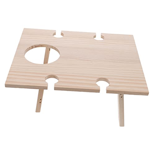 Toyvian Faltbarer Weintisch Tragbarer Picknicktisch für Außenbereich Stabiler Klapptisch für Garten Camping und Strand von Toyvian