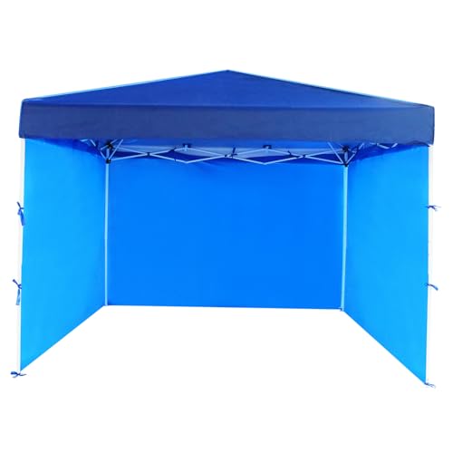 Toyvian Faltbares Sonnenschutz Zelt mit Seitenteilen Stabiles Stahlgestell Wind und Regendichtes Partyzelt für Outdoor Camping Gartenfeste Marktstände und Hochzeitsfeiern von Toyvian