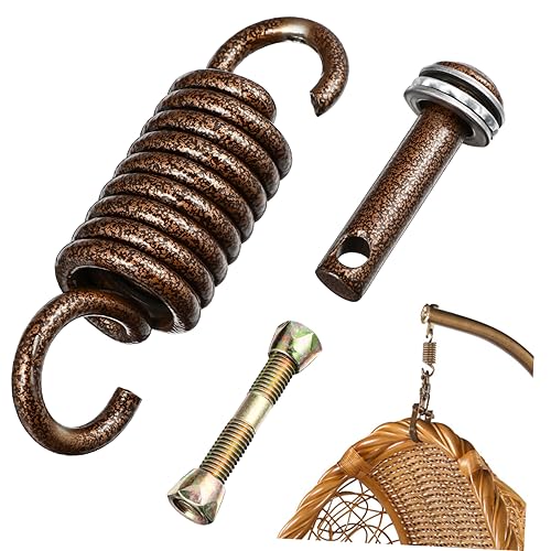 Toyvian Federhaken für Hängesessel Aufhängung Langlebig Geräuscharm Sicherer Halt für Schaukelstühle Hängematten und Outdoor Zubehör Rostfrei Praktische Ersatzteile von Toyvian
