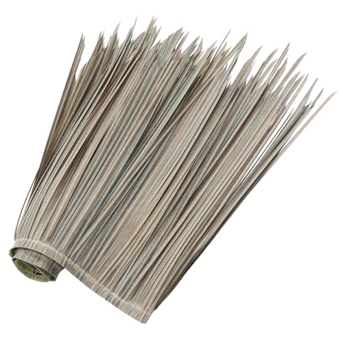 Toyvian Feuerfestes Witterungsbeständiges Künstliches Strohdach Leichtes UV Beständiges Pe Material Einfache Installation Wind und Regenfest für Garten Terrasse Pavillon und Balkon von Toyvian