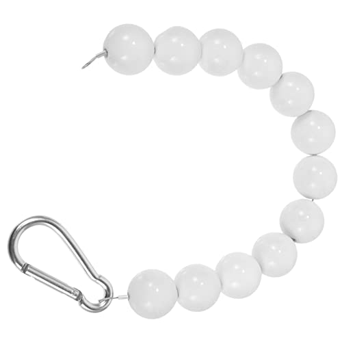 Toyvian Flagpole Fixing Ring mit PVC Perlen Windfestes Befestigungsseil für Fahnenmast Langlebiger Flaggenhalter Verhindert Verheddern Tragbares Befestigungszubehör Weiß Toyvian Flagpole Fixing Ring mit PVC Perlen Windfestes Befestigungsseil für Fahnenmast Langlebiger Flaggenhalter Verhindert Verheddern Tragbares Befestigungszubehör Weiß von Toyvian
