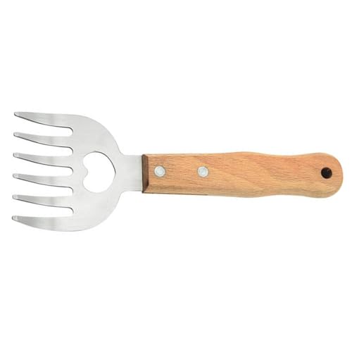 Toyvian Fleischklauen zum Zerkleinern Vielseitiges Bbq Werkzeug mit Holzgriff und Flaschenöffner für Grillpartys und Pulled Pork von Toyvian