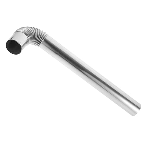 Toyvian Flexibles Edelstahl Kaminrohr mit Bogen Hitzebeständiger Ofen Grill auspuff für Heizung und BBQ Installieren Luftdicht Vielseitig Einsetzbar von Toyvian