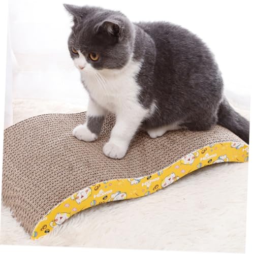 Toyvian Förmiges Kratzbrett aus Dickem Hochdichtem Wellpappe kratzspielzeug für Katzen und Kätzchen Doppelseitig Bedruckt Langlebig und Sicher Schützt Möbel vor Zufällige Zufällige Farbe Toyvian Förmiges Kratzbrett aus Dickem Hochdichtem Wellpappe kratzspielzeug für Katzen und Kätzchen Doppelseitig Bedruckt Langlebig und Sicher Schützt Möbel vor Zufällige Zufällige Farbe von Toyvian