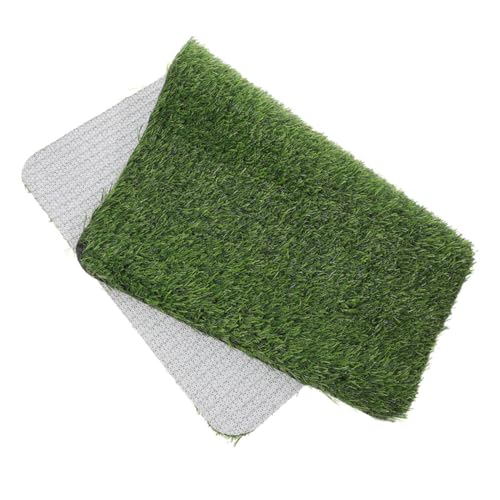Toyvian Fußmatte Realistischer Kunstrasenteppich für Außenbereich als Haustürmatte Gartenmatte Hundetrainingsmatte für Dekoration von Toyvian