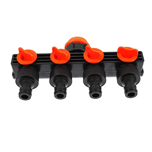 Toyvian Garten Bohrkunststoff Ventil Wasserteiler für Effiziente Bewässerung Schlauch Controller mit Unabhängigen Ventilschaltern zur Optimalen Wasserflussregelung für Garten von Toyvian