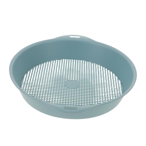 Toyvian Gartenboden -Siebwerkzeuge Boden Sieben Bonsai Sifter Mesh Sifter -Bodensieb Gartenbodensieb Sieb für Blumenerde Sandbodensieb Topfsieb Blau von Toyvian