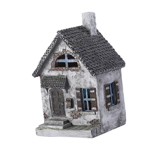 Toyvian Gartenhaus Dekorationen Kleines Haus Elegantes Gartenhaus Form Weihnachtsdekor Ornament Kleines Haus Gartenminiaturen Feenhäuser Draußen Modellhaus Harz von Toyvian