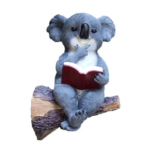 Toyvian Gartenlampe LED -Licht Solar- Sonnenlicht Dekorationen im Freien solarleuchten für außen Dekoration Licht Landschaftslampe Hoflampe Koala-Solarlicht Harz von Toyvian