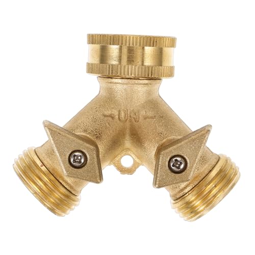 Toyvian Gartenschlauch Y Verteiler Messing Schlauchadapter Wasserverteiler für Gartenbewässerung zu Installieren und Dichte Verbindung für Gartenarbeiten Toyvian Gartenschlauch Y Verteiler Messing Schlauchadapter Wasserverteiler für Gartenbewässerung zu Installieren und Dichte Verbindung für Gartenarbeiten von Toyvian
