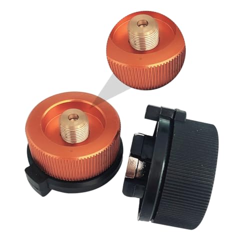Toyvian Gasflaschen Adapter Split Herd für Camping Gaskocher aus Robustem Material kein Gasleck Kompakt und Tragbar Geeignet für Outdoor Brenner und Picknick Zufällige Zufällige Farbe von Toyvian