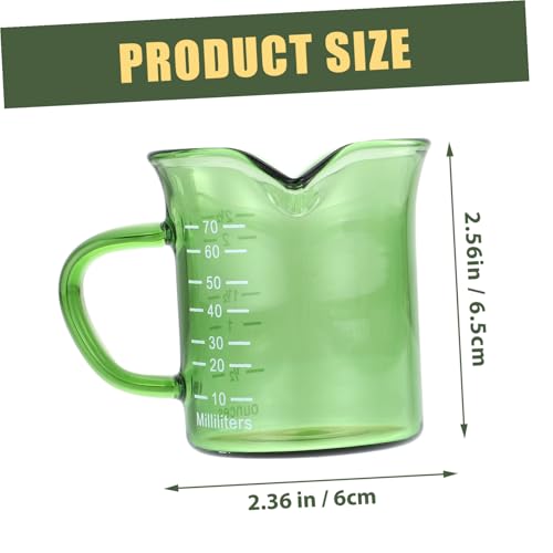 Toyvian Glas Kaffee Milchbecher mit Doppeltem Ausguss Hitzebeständig Spülmaschinenfest Kreatives Design für Kaffee Milchgetränke Zuhause Farbig Grün Toyvian Glas Kaffee Milchbecher mit Doppeltem Ausguss Hitzebeständig Spülmaschinenfest Kreatives Design für Kaffee Milchgetränke Zuhause Farbig Grün von Toyvian