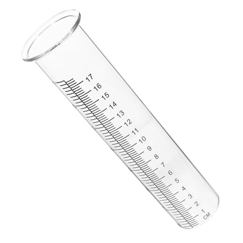 Toyvian Glas Regenmesser Ersatzrohr Präzises Messröhrchen Wetterfest für Garten Grünfläche Niederschlagsmessung von Toyvian