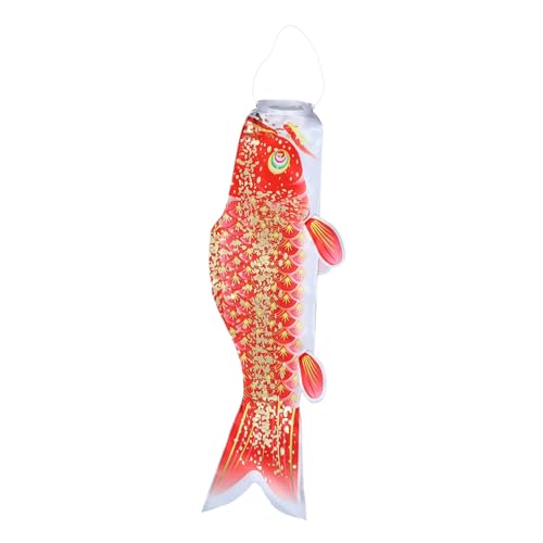Toyvian Gold Rot Koi Fahne Japanische Karpfenflagge Dekorative Koinobori Hängende Flagge für Festival Garten Restaurant Außenbereich Toyvian Gold Rot Koi Fahne Japanische Karpfenflagge Dekorative Koinobori Hängende Flagge für Festival Garten Restaurant Außenbereich von Toyvian