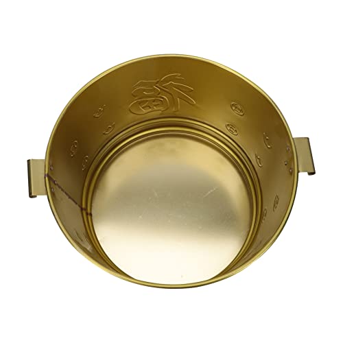 Toyvian Goldener Geldverbrennungseimer Opfergabe Brennbehälter für Papier Leichter Rostfreier Kaminofen mit Glatter Oberfläche für Ahnenverehrung und Neujahrsrituale Toyvian Goldener Geldverbrennungseimer Opfergabe Brennbehälter für Papier Leichter Rostfreier Kaminofen mit Glatter Oberfläche für Ahnenverehrung und Neujahrsrituale von Toyvian