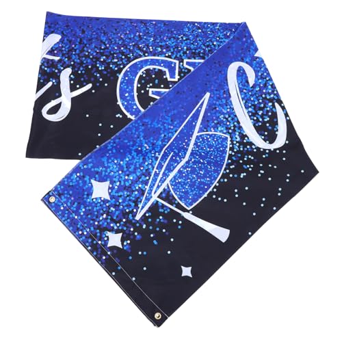 Toyvian Graduation Party Banner Leichtes Dekobanner für Unvergessliche Abschlussfeiern Vielseitig Einsetzbar als Hintergrund Tischdecke oder Wanddeko Wiederverwendbar und Reißfest von Toyvian