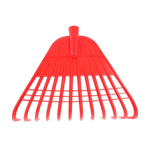 Toyvian Grasrechenkopf Rechenwerkzeug Gartenhandrechen Laubrechen Mistrechen Unkrautrechen Bodennivellierungsrechen Zähne Gartenlaubrechen Rasennivellierungsrechen von Toyvian