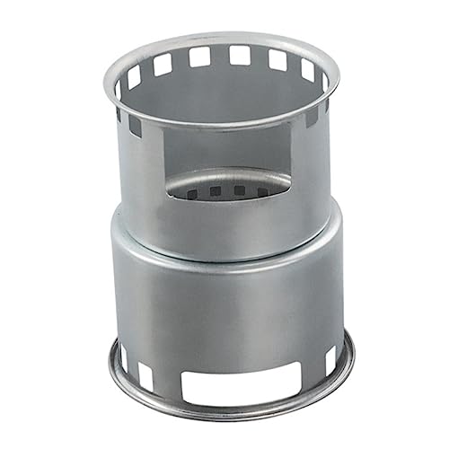 Toyvian Grillmatte Gadgets Kochen Elektrisches Campingkochgeschirr Tragbarer Wasserkocher Gaskartuschenherd Winddichter Ofen Edelstahl Silber von Toyvian