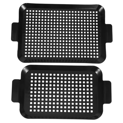Toyvian Grillpfannen-set Für Den Außenbereich 2 Antihaftbeschichtete Grillplatten Löcher Austern-grillpfanne Obst-serviertablett Backblech Toaster-backblech Toyvian Grillpfannen-set Für Den Außenbereich 2 Antihaftbeschichtete Grillplatten Löcher Austern-grillpfanne Obst-serviertablett Backblech Toaster-backblech von Toyvian