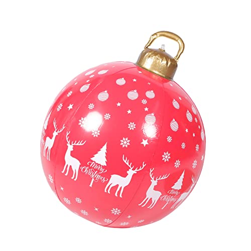 Toyvian Großer Aufblasbarer Weihnachtsball Außen Weihnachtsdekoration Rote PVC Christbaumkugel Party Ornament für Garten und Heimfest Weihnachten Toyvian Großer Aufblasbarer Weihnachtsball Außen Weihnachtsdekoration Rote PVC Christbaumkugel Party Ornament für Garten und Heimfest Weihnachten von Toyvian