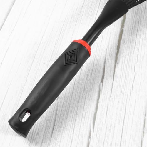 Toyvian Großer Gartenrechen aus Rostfreiem Edelstahl mit Holzstiel Multifunktionaler Laubrechen für Rasen und Garten Langlebiges Werkzeug zum Entfernen von Blättern und Gartenabfällen von Toyvian