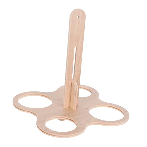 Toyvian Vogelhäuschen Aus Holz Mit 4 Schlitzen Regenfestes Design Für Die Beobachtung Im Garten Hinterhof Und Auf Der Terrasse von Toyvian