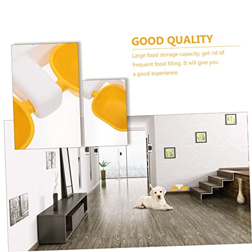 Toyvian Hängender Futternapf aus Hochwertigem Doppelte Schüssel Verstellbare Auslaufsicher und Praktisch für Katzen und Hunde Optimale Futter und Wasserversorgung Leicht zu Befüllen für von Toyvian