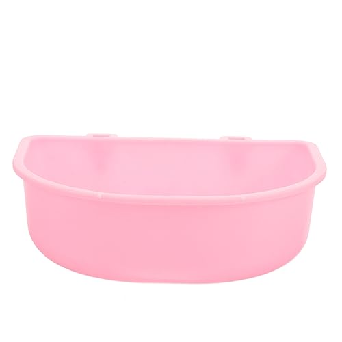 Toyvian Hängender Kunststoff Haustiernapf mit Haken Langlebiger für Katzen und Hunde Leicht zu Reinigen Sicherer Futternapf für Futter und Wasser für Käfige und Heimgebrauch Rosa von Toyvian