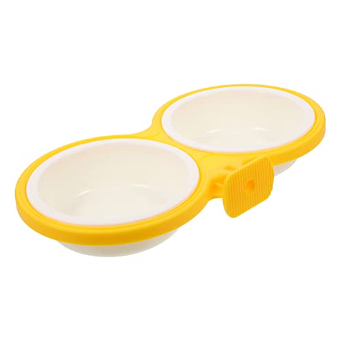 Toyvian Hängender Robuster Hundetrocken und Wassernapf Abnehmbar Verstärkt Praktischer Doppelnapf für Kleine bis Große Hunde Haushaltsgerechter Futterspender für Welpen und Haustiere von Toyvian