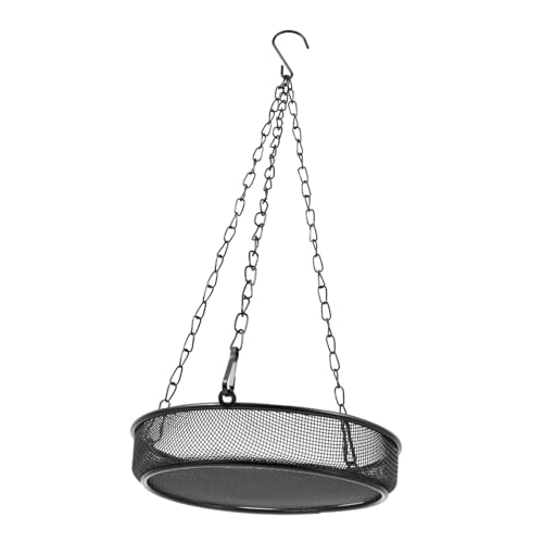 Toyvian Hängender Vogelfutterspender Vogelfutterbehälter mit Mesh Design für Garten und Außenbereich für Kleine Wie Kanarien und Papageien zu Reinigen von Toyvian