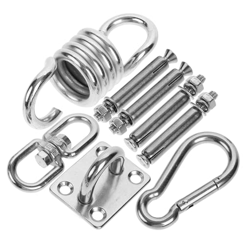 Toyvian Hängesessel Befestigungsset Schwerlast Hängeset mit Karabinerhaken Decken und Wandhalterung für Schaukel Hängematte und Hängestuhl Set mit Federung für Sanftes Toyvian Hängesessel Befestigungsset Schwerlast Hängeset mit Karabinerhaken Decken und Wandhalterung für Schaukel Hängematte und Hängestuhl Set mit Federung für Sanftes von Toyvian