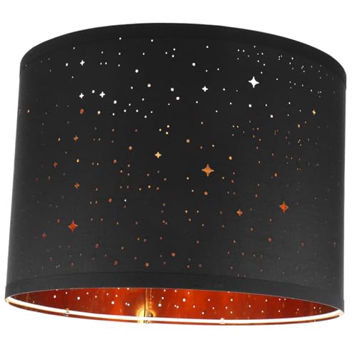 Toyvian Halbrunder Lampenschirm aus Metall und Stoff Robuste Lampenabdeckung für Täglichen Gebrauch Weichzeichnend Einfache Installation Geeignet für Schreibtischlampen Kronleuchter und von Toyvian