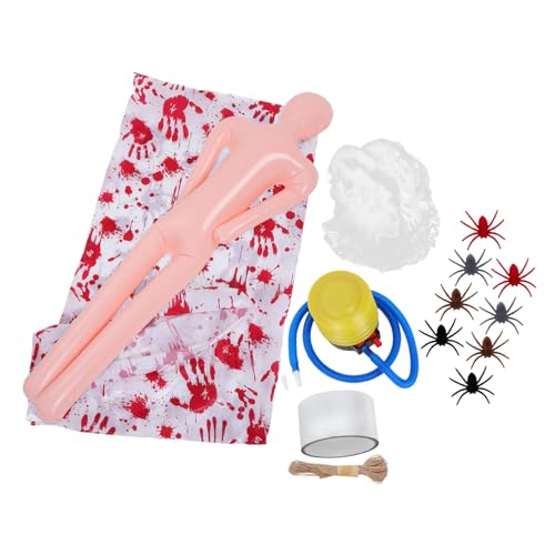 Toyvian Halloween Aufblasbare Leichen Deko mit Realistischem Opfer Design Gruselige Spinnennetze Spinnen Krimischauplatz Party Deko für Garten Terrasse Baum und Balkon Toyvian Halloween Aufblasbare Leichen Deko mit Realistischem Opfer Design Gruselige Spinnennetze Spinnen Krimischauplatz Party Deko für Garten Terrasse Baum und Balkon von Toyvian