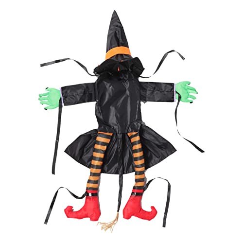 Toyvian Halloween Deko Abstürzende Hexenfigur für Garten Tür Lustiges Ornament für Halloween Party Weiße Haare Hochwertige Toyvian Halloween Deko Abstürzende Hexenfigur für Garten Tür Lustiges Ornament für Halloween Party Weiße Haare Hochwertige von Toyvian