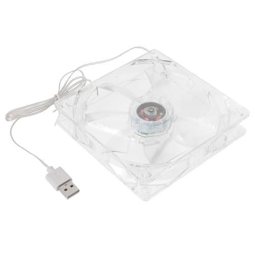 Toyvian Hamster-Kühlventilator: Kleiner Haustierkistenventilator, Kunststoff, transparent, Mini, für den Schreibtisch, Sommer, Kleintiere, Hundehütte, Eichhörnchen, Rennmäuse von Toyvian