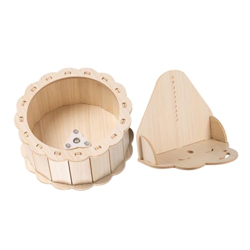 Toyvian Hamster Laufrad Holz Geräuscharmes Hamsterlaufrad mit Sonnenblumen Design und Wolkenständer Geräuschloses Kleintier Übungsrad für Hamster und Kleine Haustiere Teiliges Toyvian Hamster Laufrad Holz Geräuscharmes Hamsterlaufrad mit Sonnenblumen Design und Wolkenständer Geräuschloses Kleintier Übungsrad für Hamster und Kleine Haustiere Teiliges von Toyvian